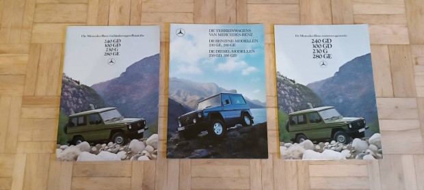 Mercedes G gyri prospektus knyv W460 vetern 