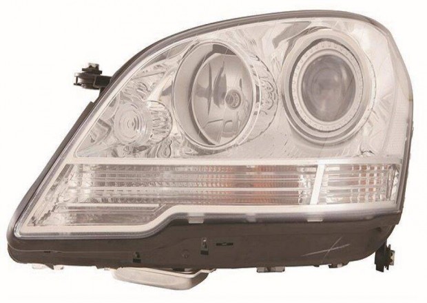 Mercedes ML W164 fényszóró bal 2008 -> 2011 (H7, H7) (E+) króm