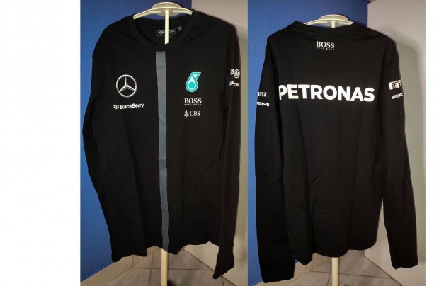 Mercedes Petronas fekete hossz ujj (S-es)