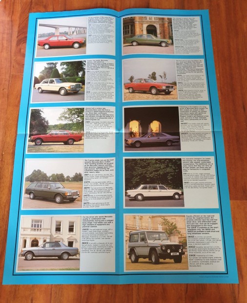 Mercedes Program Prospektus 1983 W201 W123 W126 R107 SL W460 G