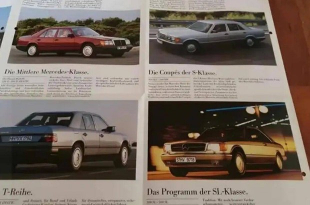 Mercedes Program Prospektus 1986 W201 W124 S124 W126 C126 R107