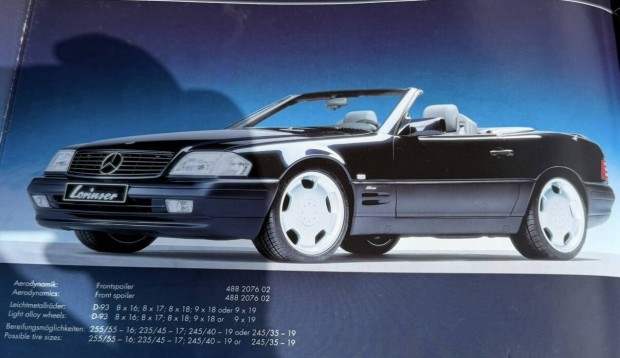 Mercedes SL 129 Lorinser felni 17"