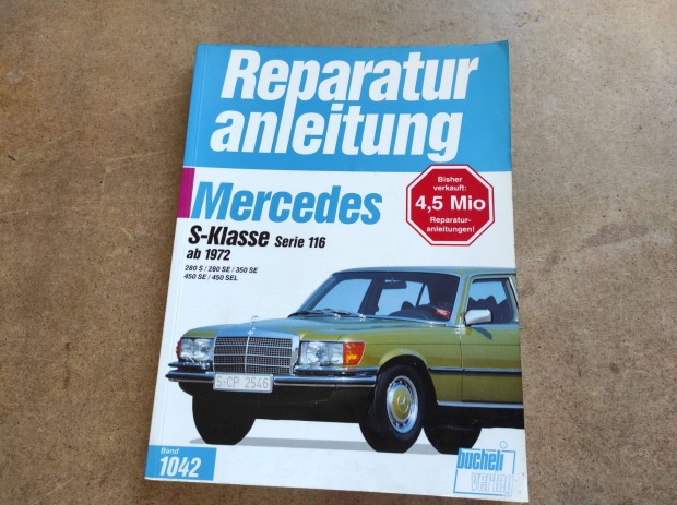 Mercedes S 116 javtsi karbantartsi knyv