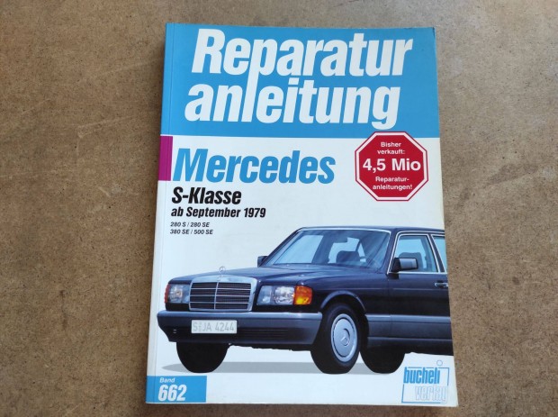 Mercedes S javtsi karbantartsi knyv 1979-
