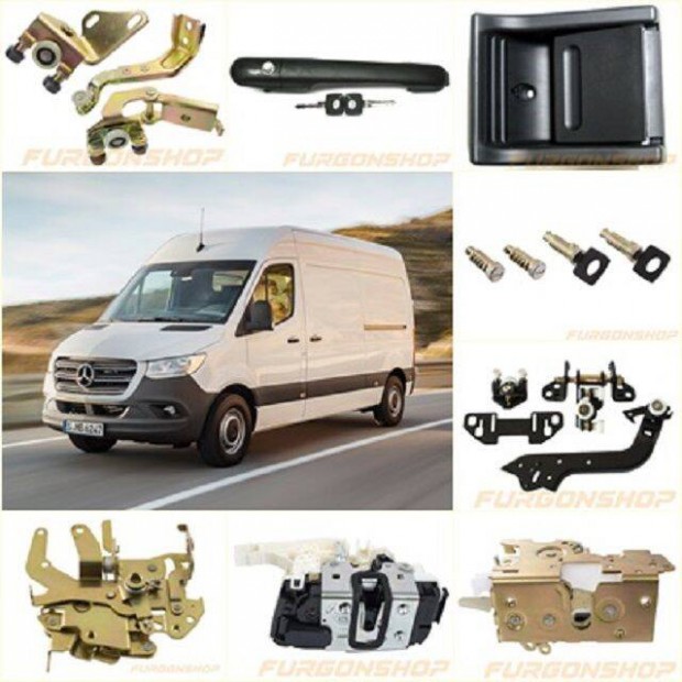 Mercedes Sprinter zárak, kilincsek, görgők