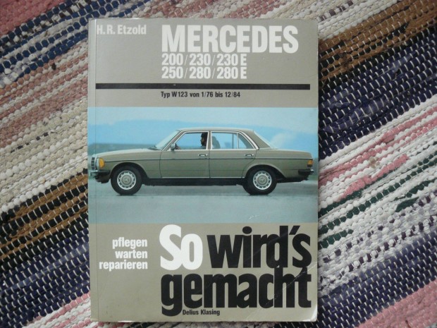 Mercedes W123 javtsi knyv , nmet nyelv