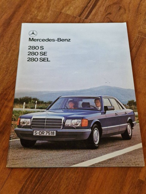 Mercedes W126 S-Osztly 280 S 280 SE 280 SEL Prospektus 1979