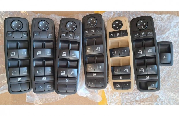 Mercedes W164 ML X164 GL W251 R vezető oldali ablakemelő kapcsoló bal