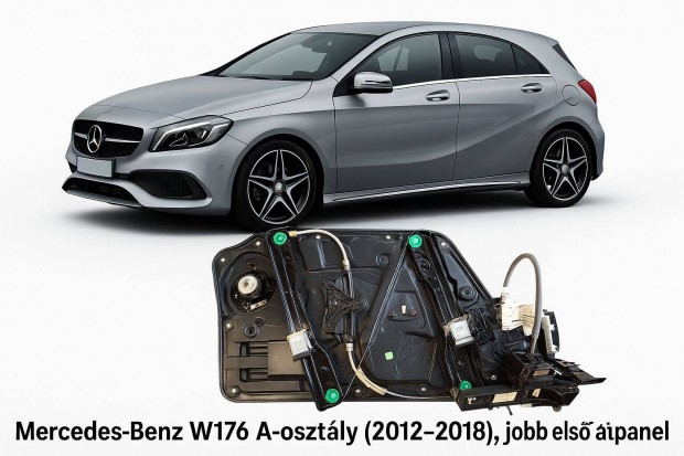 Mercedes W176 A osztály jobb első ajtópanel ablakemelő szerkezettel