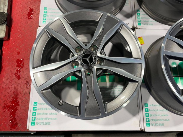 Mercedes W205 17" 5x112 bicolor alufelni eladó 17 coll A B CLA C