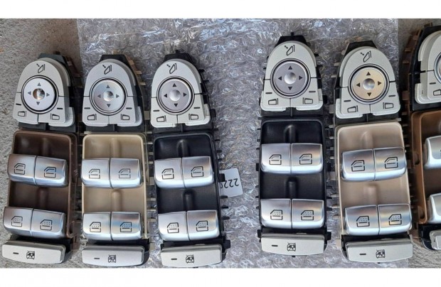 Mercedes W205 C X253 GLK N293 Eqc ablakemelő kapcsoló bézs fekete barn