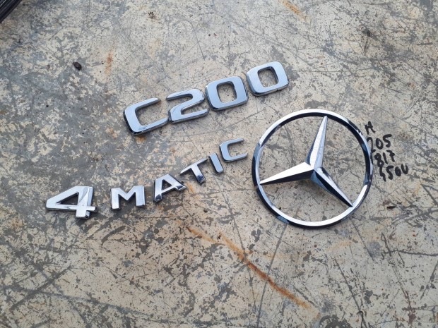 Mercedes W205 sedan  hts  emblma , felirat 