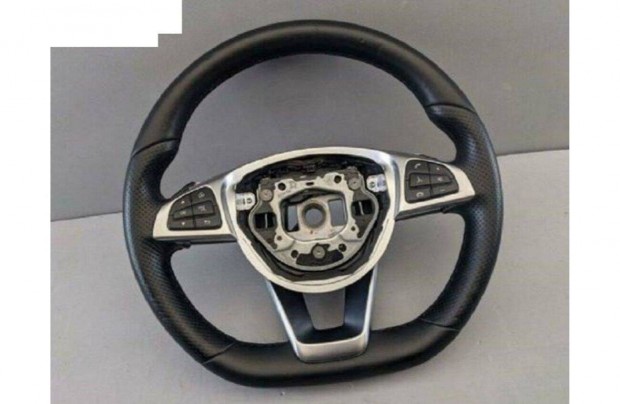 Mercedes W213 - E-class Kormány AMG lyukacsos bőr fekete bontott eladó