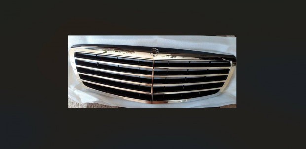 Mercedes W221 S díszrács hűtőrács hűtődíszrács fekete Új