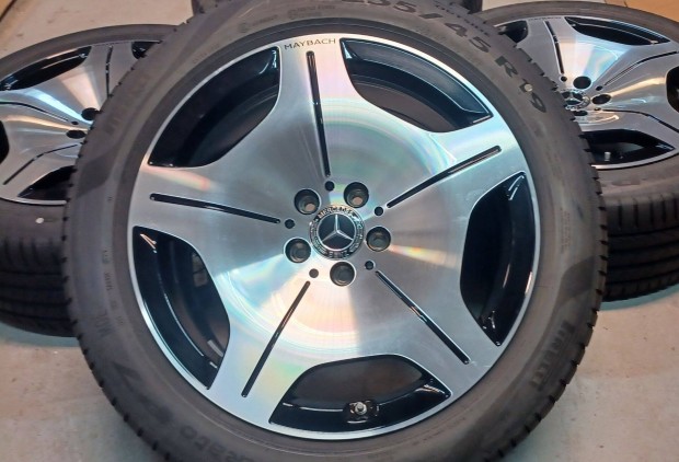 Mercedes W223 Maybach 5x112 8,5x19 255/45 R19 nyári gumikkal 4db