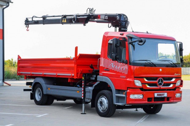 Mercedes - Benz Atego 1222 - Billenőplatós - Darugémes teherató EU5