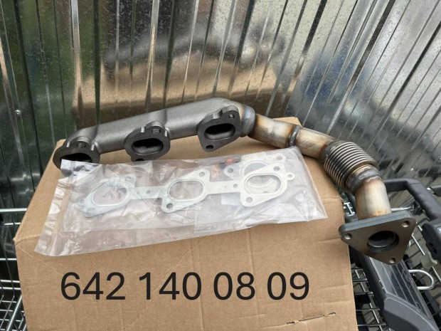 Mercedes kipufogó leömlő V6 cdi Új!!A6421400809