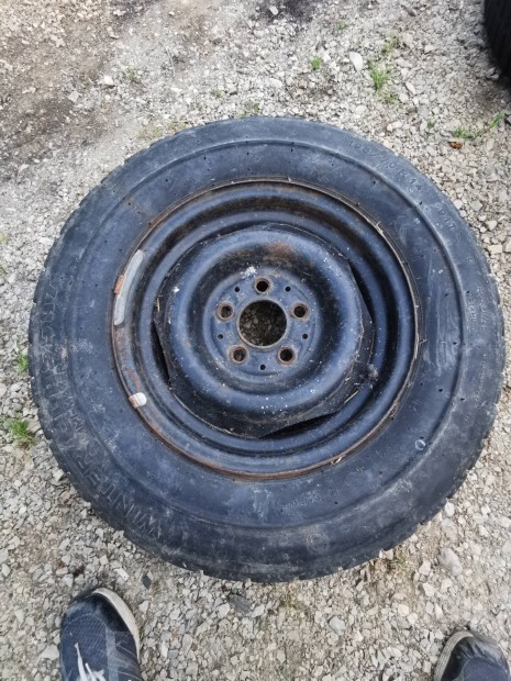 Mercedes merci r14 195/70 w123 felni kerék pótkerék gyári gumival