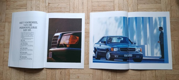 Mercedes w126 Se Sel Sec eredeti prospektus katalógus 420 500 560