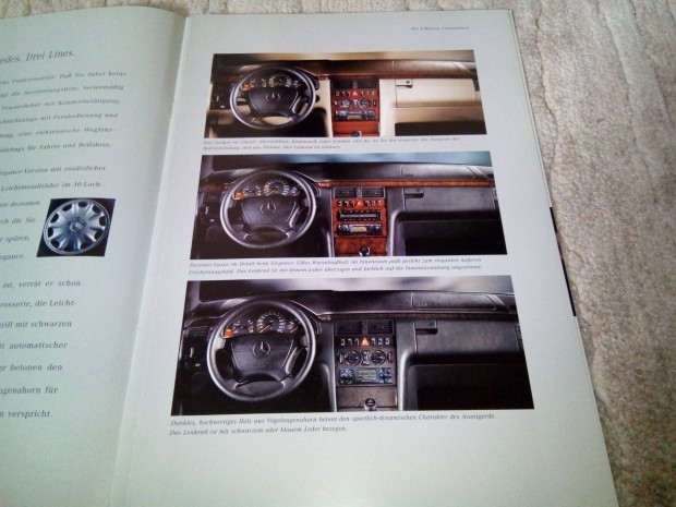 Mercedes w210 (1998) 26 oldalas prospektus, katalgus.