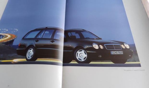 Mercedes w210 kombi (1996) 58 oldalas prospektus, katalgus.