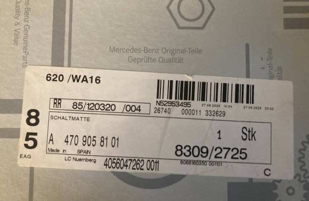 Mercedes x ülésfoglaltság érzékelő