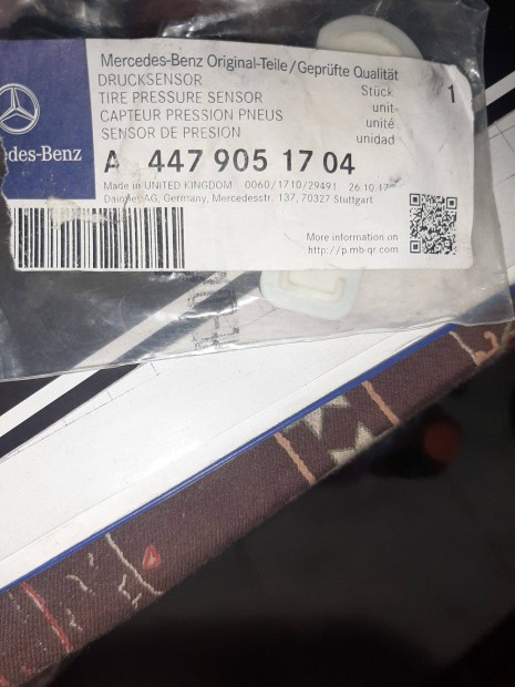 Mercedesbenz Guminyomás szenzor eladó!