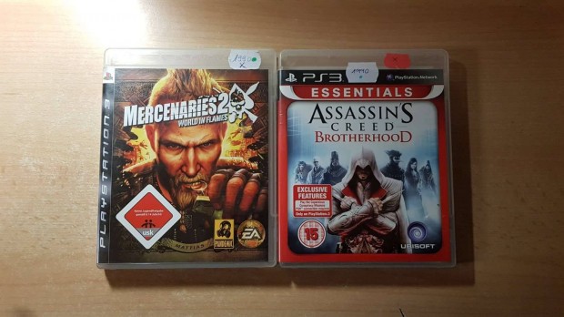 Mercenaries 2, Assassin's Creed Brotherhood PS3 Playstation 3 jtkok