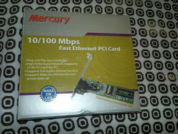 Mercury 10/100 Mbps Fast Ethernet PCI Card , Koblan 10/100 TDE-DW