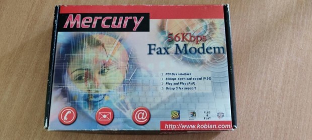 Mercury fax modem 56kbps hlzati krtya