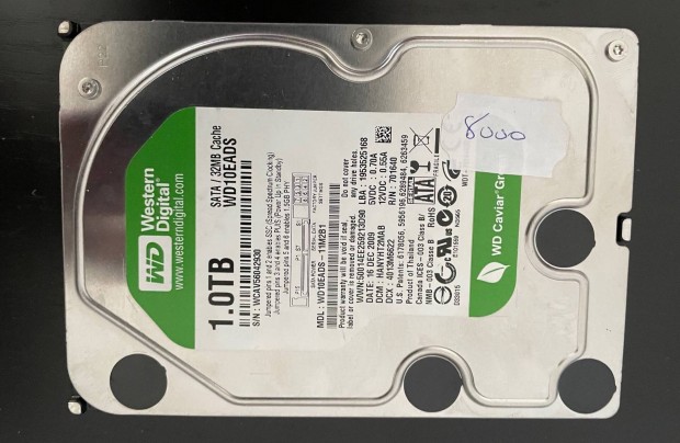 Merevlemez WD 1 TB SATA