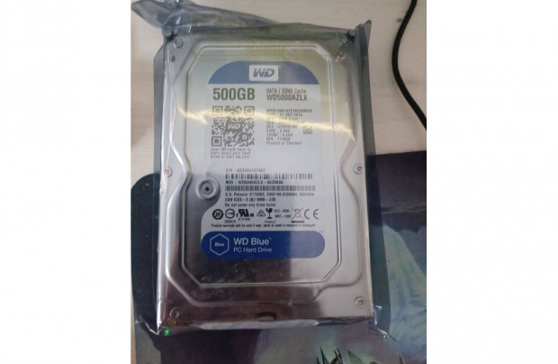Merevlemez WD Blue 500GB SATA3 elad. j bontatlan