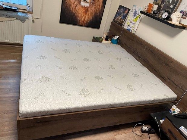 Merkury táskarugós matrac kókuszréteggel 180x200, bontatlan ágy ráccsa