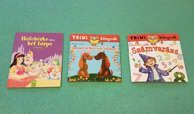 Mese kiskönyvek: Hófehérke és a hét törpe + 2 Trixi mesekönyvek