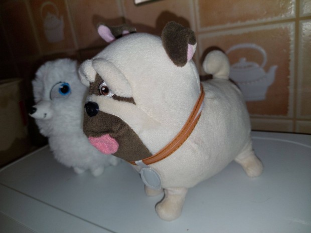 Mesefigura kutya a barna örves 18 cm