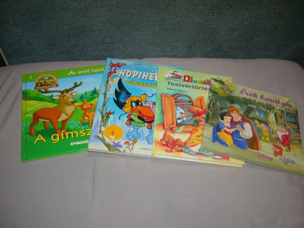 Mesekönyv - Disney - Örök barátság, Testvérmesék, Hópihécske stb. 4 db