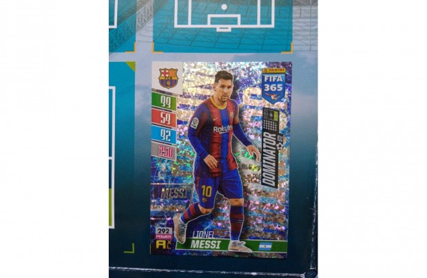 Messi (Barcelona) Dominator Fifa 365 2022 Adrenalyn focis krtya