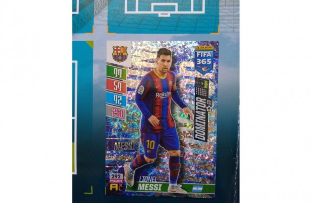 Messi (Barcelona) Dominator Fifa 365 2022 Adrenalyn focis krtya