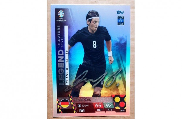 Mesut Özil Németország Legend Signature Style focis kártya Euro 2024