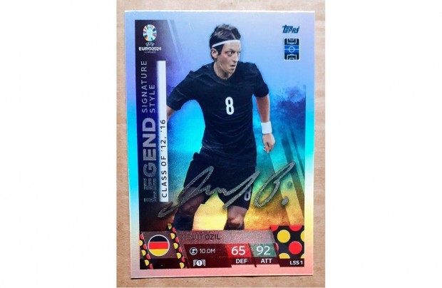 Mesut zil Nmetorszg Legend Signature Style focis krtya Euro 2024