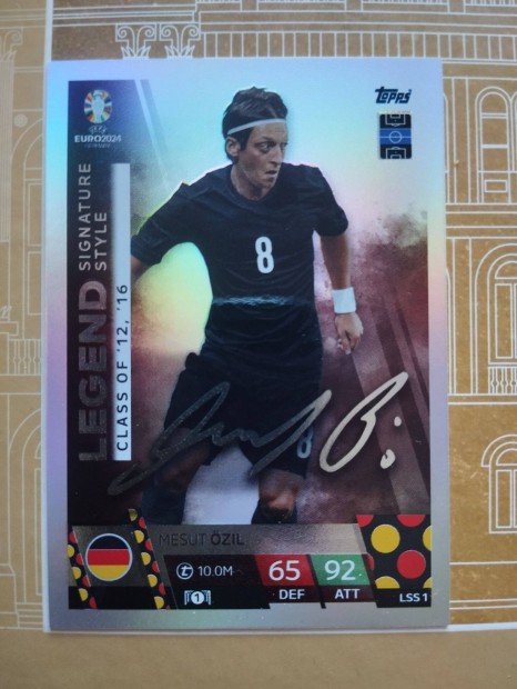 Mesut zil (Nmetorszg) Legend Signature Style Euro 2024 krtya