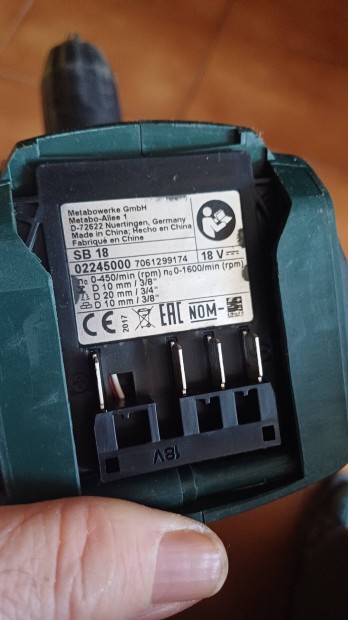 Metabo 18V tvefr csavaroz 