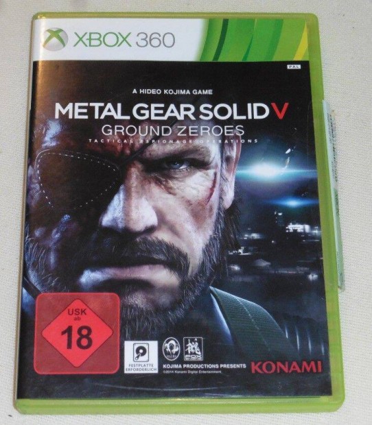 Metal Gear Solid V. Ground Zeroes Gyri Xbox 360 Jtk Akr Flron