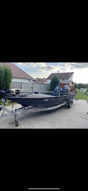 Metal V-King alu horgászcsónak+ tréler!