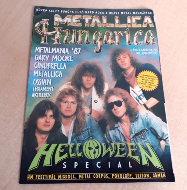 Metallica Hungarica magazin 1987. augusztus, ritkasg, gyjti darab