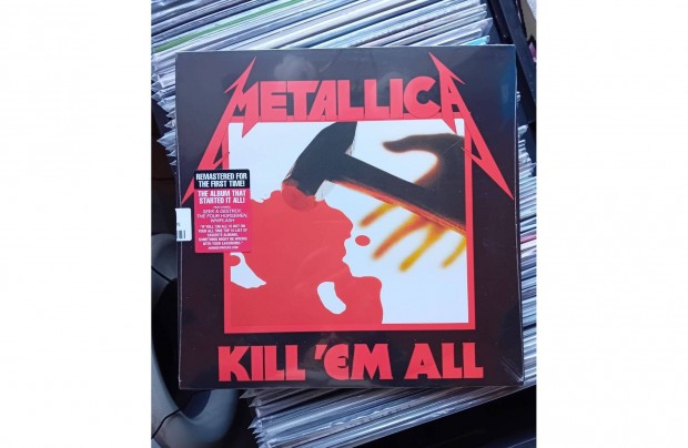 Metallica - Kill 'Em All bakelit lemez bontatlan uj