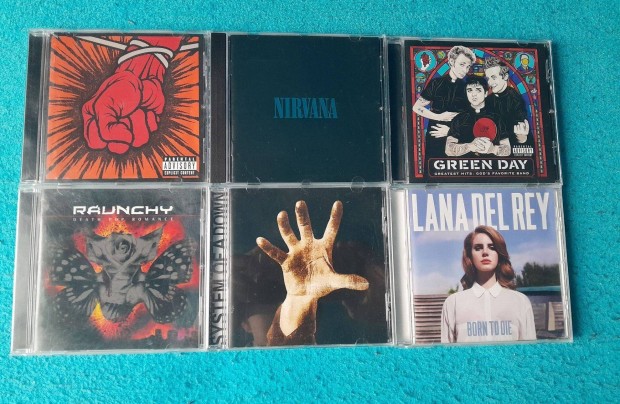 Metallica + Nirvana + Green day + System + Raunchy CD egybe