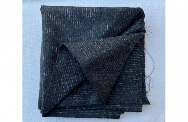 Méteráru - textil (szövet) ezüstszálas, szürke 1 db