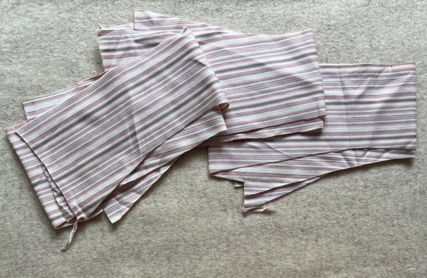 Méteráru textil (dzsörzé) rózsaszín csíkos