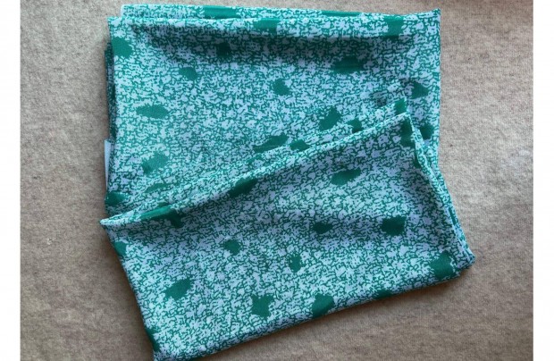 Mterru textil (selyem) fehr, zld mints 2 db